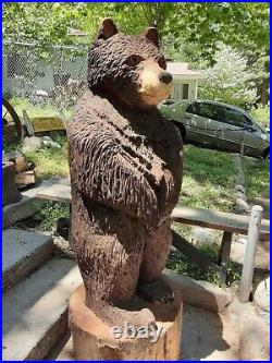 Chainsaw Carving Rustic Bear 5' to 6