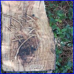 Chainsaw Carving Texas Flag Battle Flag Patriotic Rustic Art Oak Guns Bullets