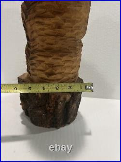 Chainsaw Folk Art Bear Wooden Carving Postmaster Convention New Mexico 1999 Rare Chainsaw Folk Art Bear Wooden Carving Postmaster Convention New Mexico 1999 Rare
