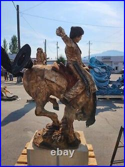 Chainsaw wood carving sculpture