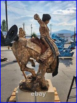 Chainsaw wood carving sculpture