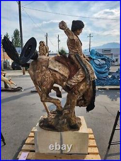 Chainsaw wood carving sculpture