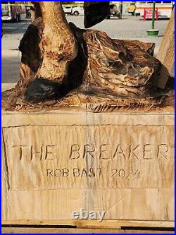 Chainsaw wood carving sculpture