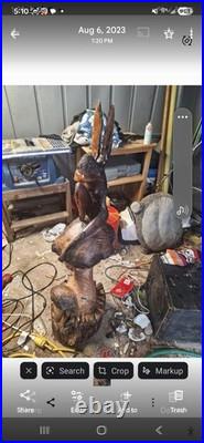 Chainsaw wood carving sculpture everything's for sale or you can have one made