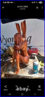 Chainsaw wood carving sculpture everything's for sale or you can have one made