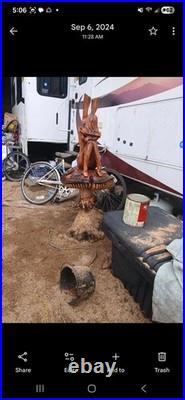 Chainsaw wood carving sculpture everything's for sale or you can have one made