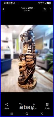 Chainsaw wood carving sculpture everything's for sale or you can have one made