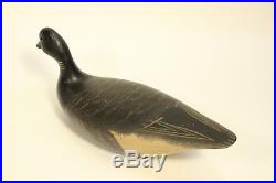 Charles Birdsall Wildfowler Carved Hollow Pine Wood Duck Decoy Sculpture Signed