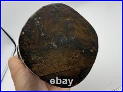 Chars1934 Hand Carved Wood Statue Woman in Prayer Signed Gaudreau Folk Art 12'