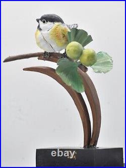 Chickadee life size Sculpture/ wood carving