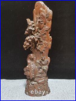 Chinese Antique Wood Carving Boxwood Wooden Sculpture Buddha Dharma Arhat Statue Chinese Antique Wood Carving Boxwood Wooden Sculpture Buddha Dharma Arhat Statue