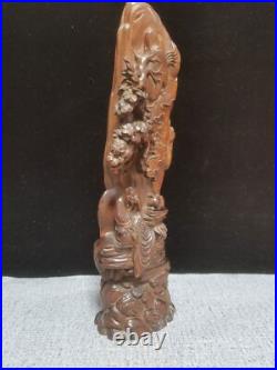Chinese Antique Wood Carving Boxwood Wooden Sculpture Buddha Dharma Arhat Statue Chinese Antique Wood Carving Boxwood Wooden Sculpture Buddha Dharma Arhat Statue