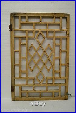 Chinese Antique Wood Carving Panel Window Shutter Wall Art Home Decor DE04-03a