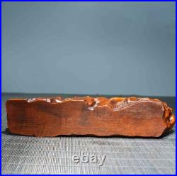 Chinese Natural Boxwood Hand-carved Exquisite Two Oxen Statue Ornament 6250