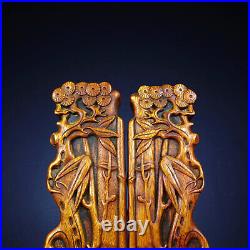 Chinese Rosewood Wood Carving Exquisite Paperweight Decor Collectibles Statue