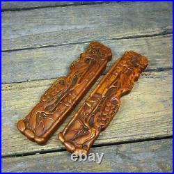 Chinese Rosewood Wood Carving Exquisite Paperweight Decor Collectibles Statue