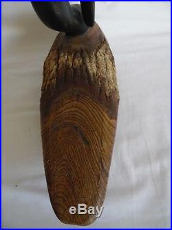Chris Boone Swan Duck Wood Sculpture Decoy Signed Vintage Hand Carved