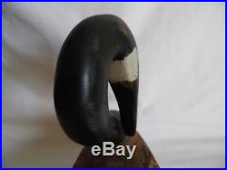 Chris Boone Swan Duck Wood Sculpture Decoy Signed Vintage Hand Carved