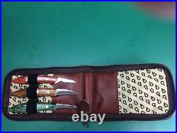 Collectible Wood Carving Detail & Chip Carving Knife Set Stamped KGH With Case