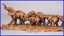 Collection Chinese Retro Boxwood Wood Carving Exquisite Elephant Calf Statue Art Collection Chinese Retro Boxwood Wood Carving Exquisite Elephant Calf Statue Art