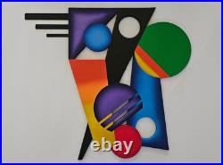 Contemporary Abstract Wall Art, Wood & Metal wall sculpture, 28x24 by Art69