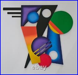 Contemporary Abstract Wall Art, Wood & Metal wall sculpture, 28x24 by Art69