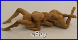 Couple in love Wood Carving Art Sculpture hand carved