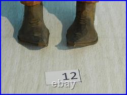 Cowboy Wood Carving, American West Charicature Original 1983 by Claude Bolton