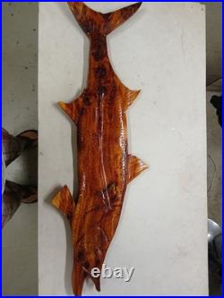 Custom Hand Carved Cedar Snook 40 Wall Hanging