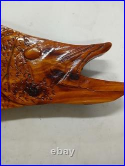 Custom Hand Carved Cedar Snook 40 Wall Hanging