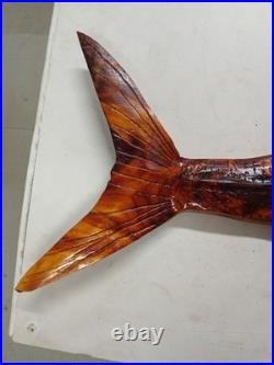 Custom Hand Carved Cedar Snook 40 Wall Hanging