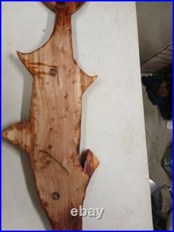 Custom Hand Carved Cedar Snook 40 Wall Hanging