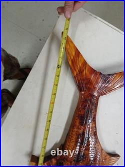 Custom Hand Carved Cedar Snook 40 Wall Hanging