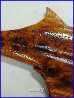 Custom Hand Carved Cedar Snook 40 Wall Hanging