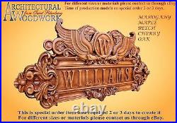 Custom wooden carved door sign Office door name plate wall