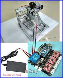 DIY Mini 3-Axis CNC Router Engraver Carving Machine for PCB PVC Milling Wood Y