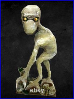 DOVER DEMON Diorama -my 12.25hand carved, signed wood fig