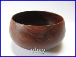 Dan Deluz Hawaiian Koa Wood Carving Bowl Vintage Signed Sculpture 1970's Rare