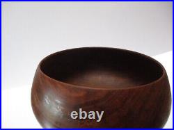 Dan Deluz Hawaiian Koa Wood Carving Bowl Vintage Signed Sculpture 1970's Rare