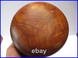 Dan Deluz Hawaiian Koa Wood Carving Bowl Vintage Signed Sculpture 1970's Rare