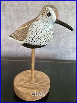 Dave Rhodes 2002 Shorebird, Redbacked Sandpiper Decoy Hand Carved & Painted