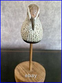 Dave Rhodes 2002 Shorebird, Redbacked Sandpiper Decoy Hand Carved & Painted