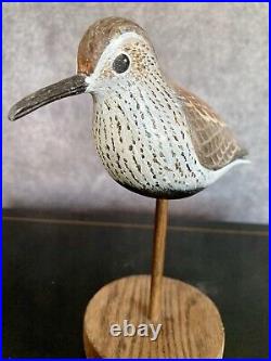 Dave Rhodes 2002 Shorebird, Redbacked Sandpiper Decoy Hand Carved & Painted