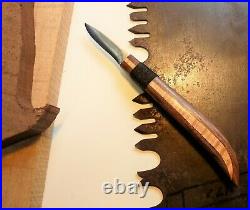 Davis Bros. Custom Collectible Hand Made Nostalgia #67 Wood Carving Detail Knife