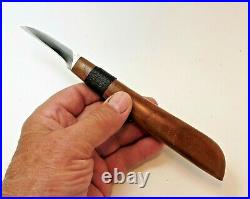 Davis Bros. Custom Collectible Hand Made Nostalgia #70 Wood Carving Detail Knife