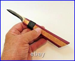 Davis Bros. Custom Collectible Hand Made Nostalgia #71 Wood Carving Detail Knife