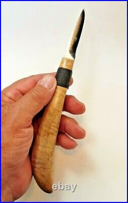 Davis Bros. Custom Collectible Hand Made Nostalgia #72 Wood Carving Detail Knife