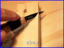 Davis Bros. Custom Collectible Hand Made Nostalgia #72 Wood Carving Detail Knife