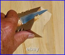 Davis Bros. Custom Collectible Hand Made Nostalgia #76 Wood Carving Detail Knife