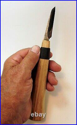 Davis Bros. Custom Collectible Hand Made Nostalgia #78 Wood Carving Detail Knife